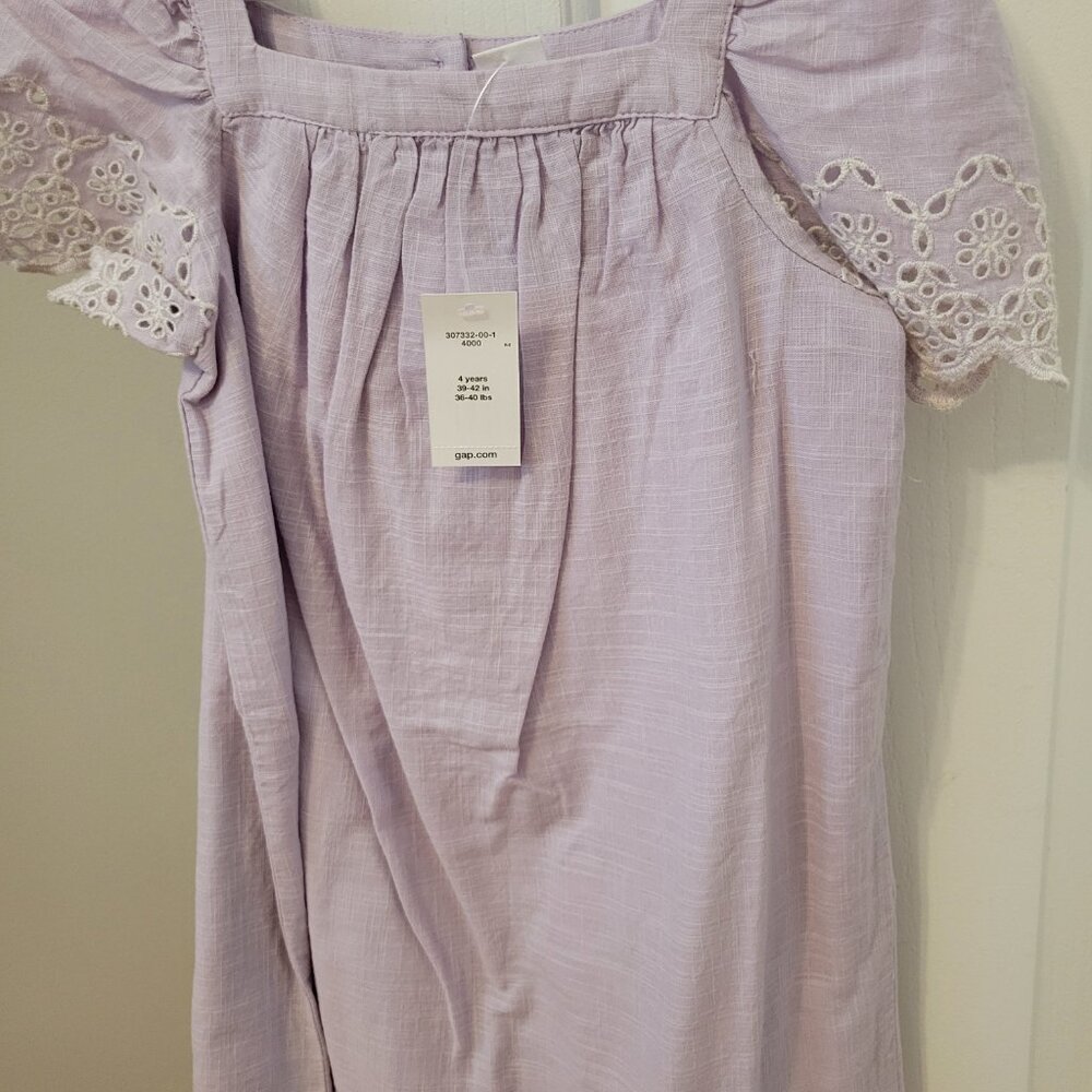 NWT Gap Girls Size 4T Purple Dress - Picture 3 of 7